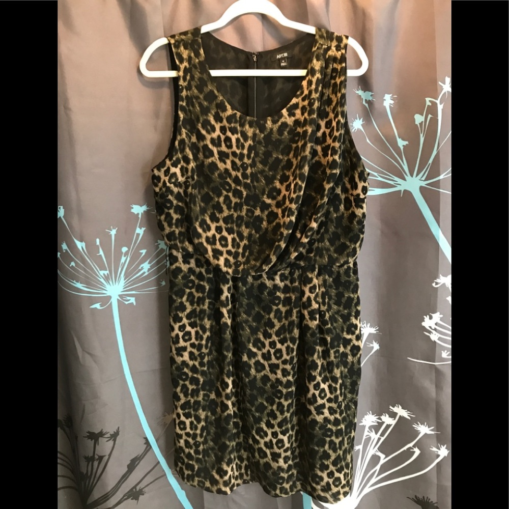 Animal Print Mini Dress Size 16